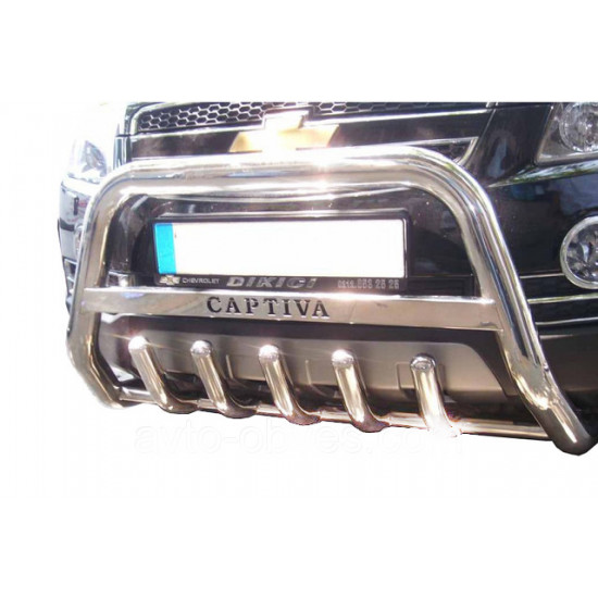 Передня дуга WT003 (нерж.) для Chevrolet Captiva 2006-2019рр