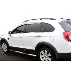 Бічні труби (2 шт., нерж) Ø60 для Chevrolet Captiva 2006-2019рр