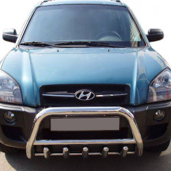 Кенгурятник WT003 (нерж.) 51 мм для Hyundai Tucson JM 2004-2024 рр