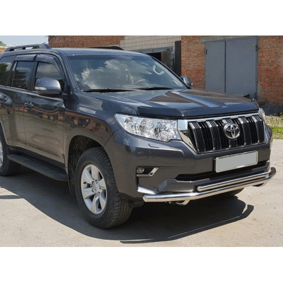 Передній захист ST014 (нерж) 60/42 мм для Toyota Land Cruiser Prado 150