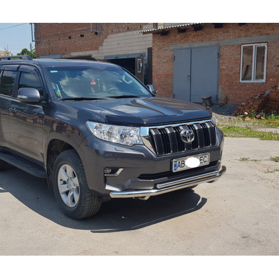 Передній захист ST014 (нерж) 60/42 мм для Toyota Land Cruiser Prado 150