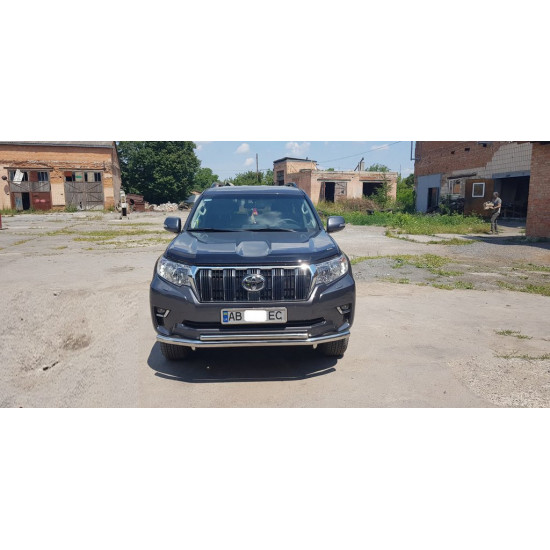 Передній захист ST014 (нерж) 60/42 мм для Toyota Land Cruiser Prado 150