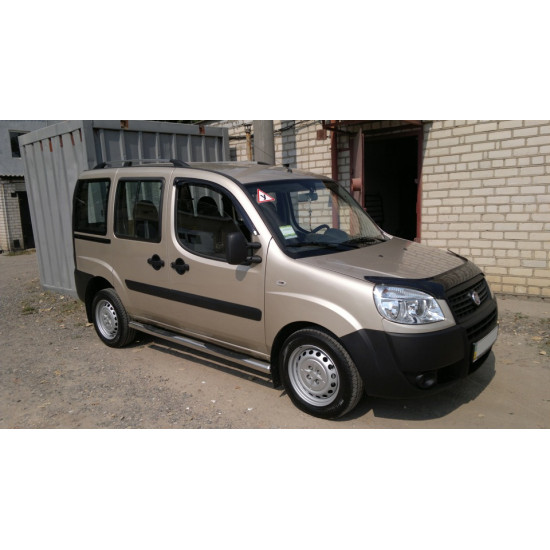 Рейлінги Хром Пластикові ніжки для Fiat Doblo I 2001-2005 рр