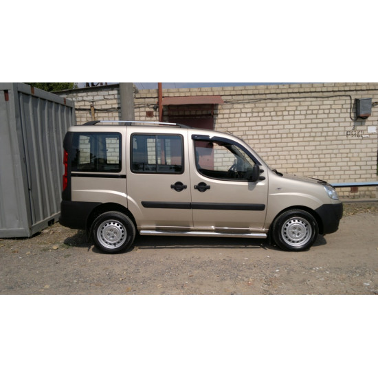 Рейлінги Хром Пластикові ніжки для Fiat Doblo I 2001-2005 рр