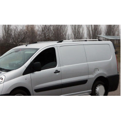 Рейлінги Хром Коротка база, Пластикові ніжки для Fiat Scudo 2007-2015 рр