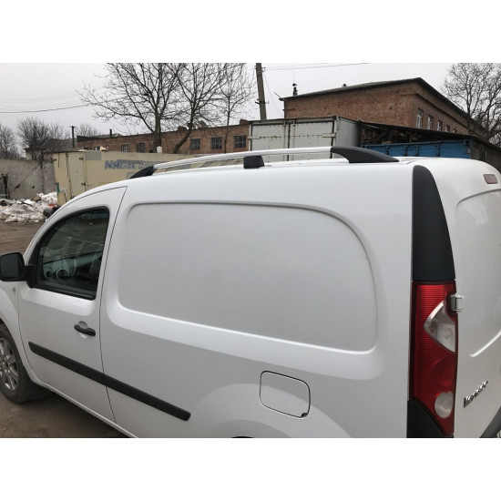 Рейлінги хром Стандартна база, Пластикові ніжки для Renault Kangoo 2008-2020 рр