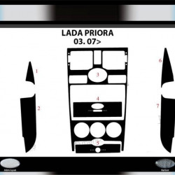 Накладки на панель (Meric) Дерево для Lada Priora