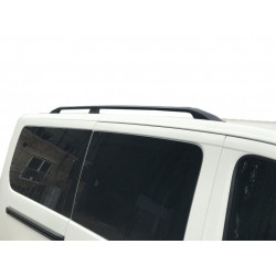 Рейлінги, Чорний колір Коротка база, Пластикові ніжки для Fiat Scudo 2007-2015 рр
