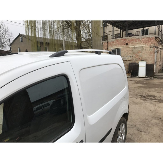 Рейлінги хром Максі база, Пластикові ніжки для Renault Kangoo 2008-2020 рр