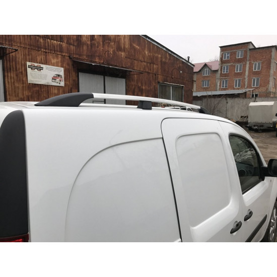 Рейлінги хром Максі база, Пластикові ніжки для Renault Kangoo 2008-2020 рр