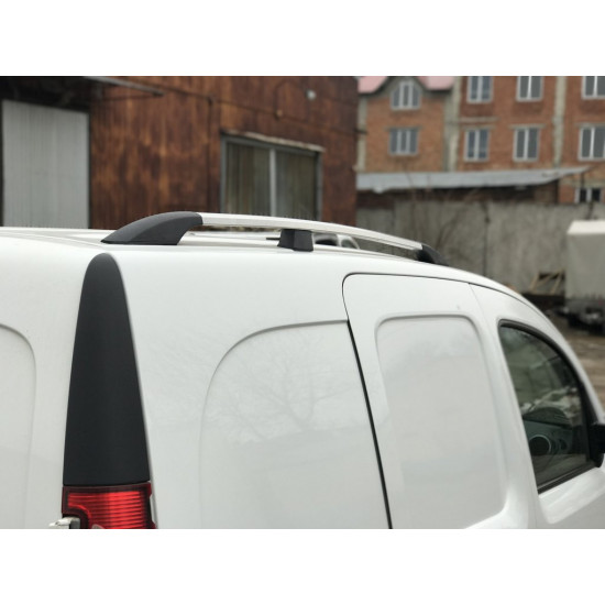 Рейлінги хром Максі база, Пластикові ніжки для Renault Kangoo 2008-2020 рр