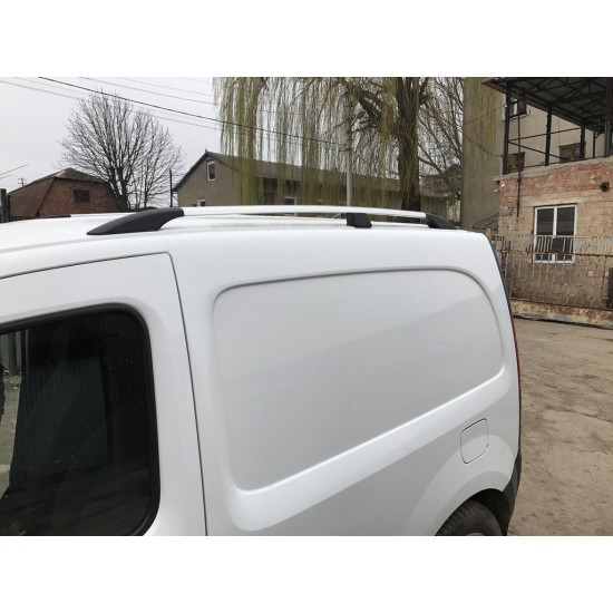 Рейлінги хром Максі база, Пластикові ніжки для Renault Kangoo 2008-2020 рр