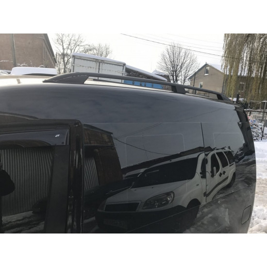 Рейлінги Skyport BLACK Максі база для Volkswagen Caddy 2010-2015рр