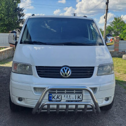 Накладки на дзеркала (2 шт) Carmos - Хромований пластик для Volkswagen T5 Transporter 2003-2010 рр