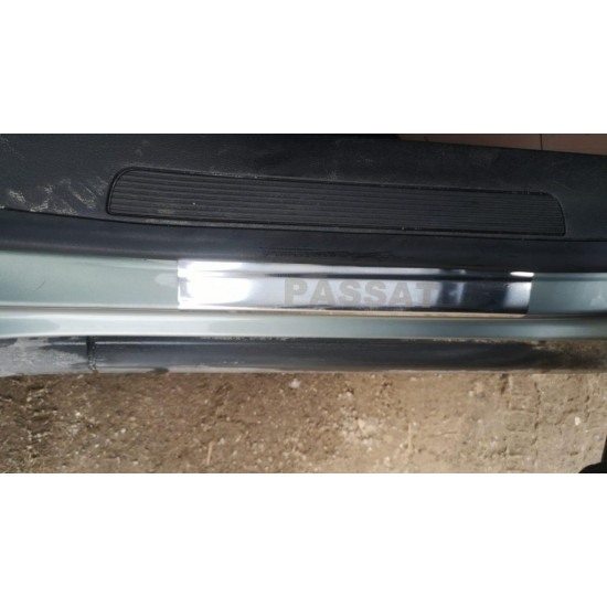 Накладки на пороги Carmos V2 (4 шт, нерж) для Volkswagen Passat СС 2008-2024 рр