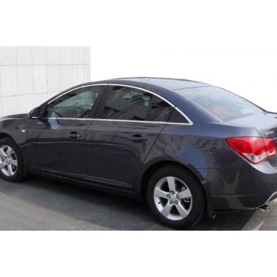 Повна окантовка вікон (для версії Sedan, нерж.) для Chevrolet Cruze 2009-2015 рр