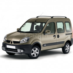 Зовнішня окантовка вікон (2 шт., нерж.) Carmos - Турецька сталь для Renault Kangoo 1998-2008 рр