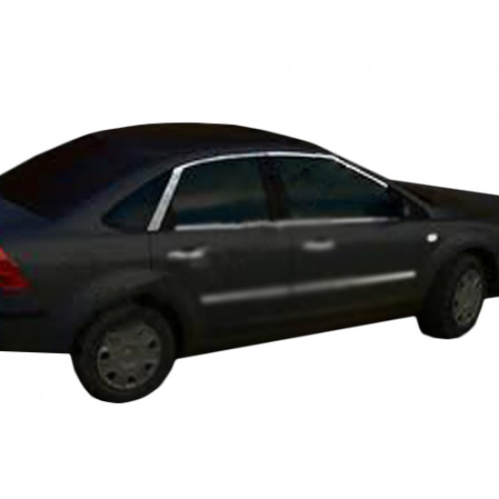 Верхня окантовка скла HB (6 шт, нерж.) для Ford Focus II 2005-2008 рр