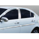 Повна окантовка скла (14 дет, нерж.) для Hyundai Accent 2006-2010 рр