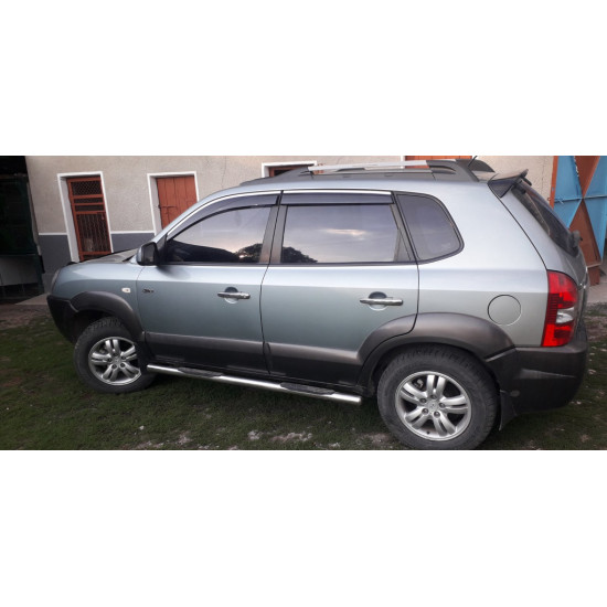 Накладки на ручки (4 шт, нерж) для Hyundai Tucson JM 2004-2024 рр