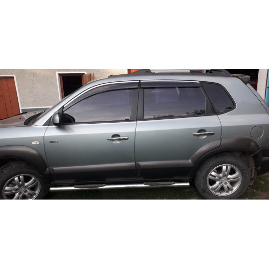 Накладки на ручки (4 шт, нерж) для Hyundai Tucson JM 2004-2024 рр