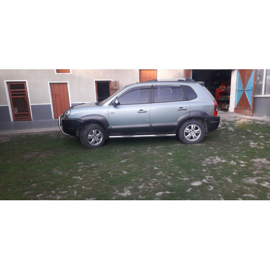 Накладки на ручки (4 шт, нерж) для Hyundai Tucson JM 2004-2024 рр