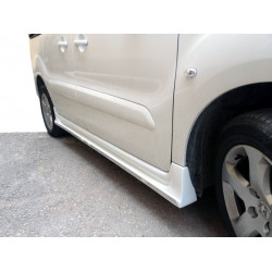 Бокові пороги (під фарбування) для Peugeot Partner Tepee 2008-2018рр