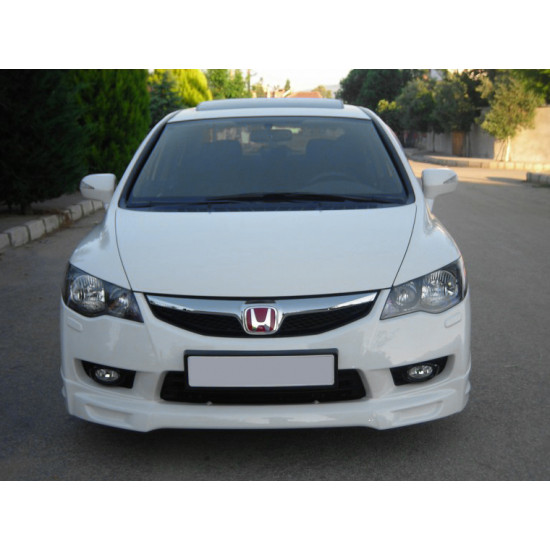 Накладка на передній бампер 2009-2011 (під фарбування) для Honda Civic Sedan VIII рр