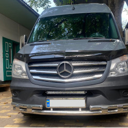 Передня нижня дуга Shark (нерж.) 2006-2013 для Mercedes Sprinter W906 рр