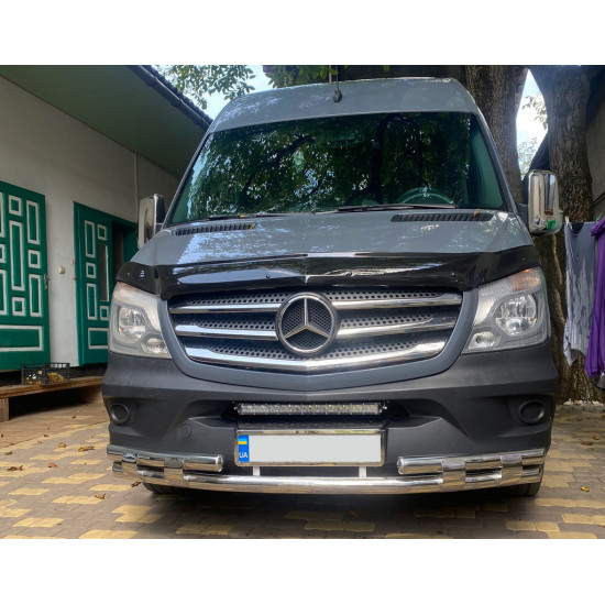 Передня нижня дуга Shark (нерж.) 2006-2013 для Mercedes Sprinter W906 рр