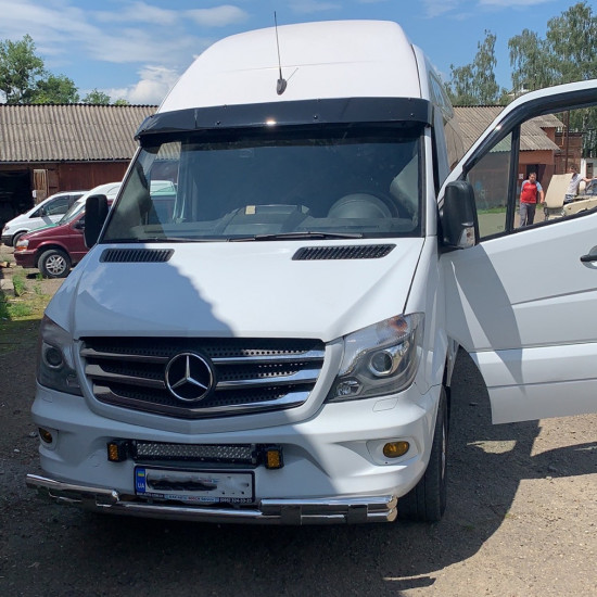 Передня нижня дуга Shark (нерж.) 2006-2013 для Mercedes Sprinter W906 рр