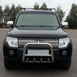 Кенгурятник QT006 (нерж.) 51 мм для Mitsubishi Pajero Wagon III