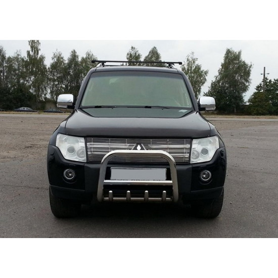 Кенгурятник QT006 (нерж.) 60 мм для Mitsubishi Pajero Wagon III