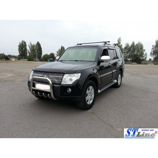 Кенгурятник QT006 (нерж.) 60 мм для Mitsubishi Pajero Wagon III