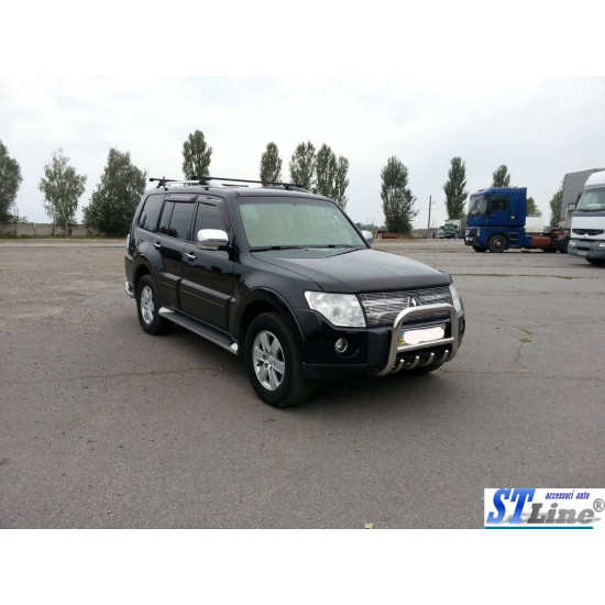 Кенгурятник QT006 (нерж.) 60 мм для Mitsubishi Pajero Wagon IV