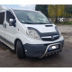 Кенгурятник WT003-4 (нерж.) З написом для Opel Vivaro 2001-2015 рр