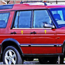 Окантовка вікон (4 шт., нерж.) для Land Rover Discovery II