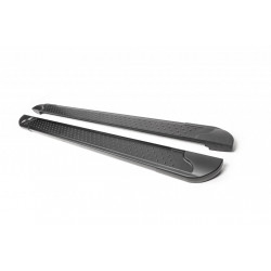 Бокові пороги Allmond Black (2 шт, алюміній) для Nissan Pathfinder R52 2012-2021 рр