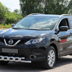 Передній захист ST015 (нерж) для Nissan Qashqai 2007-2010 рр