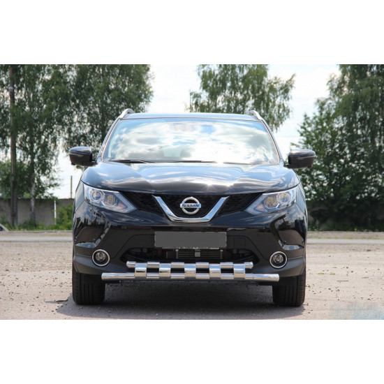 Передній захист ST015 (нерж) для Nissan Qashqai 2007-2010 рр