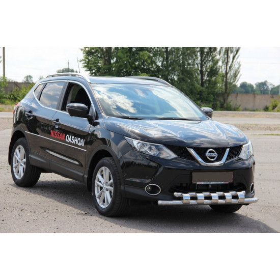 Передній захист ST015 (нерж) для Nissan Qashqai 2007-2010 рр