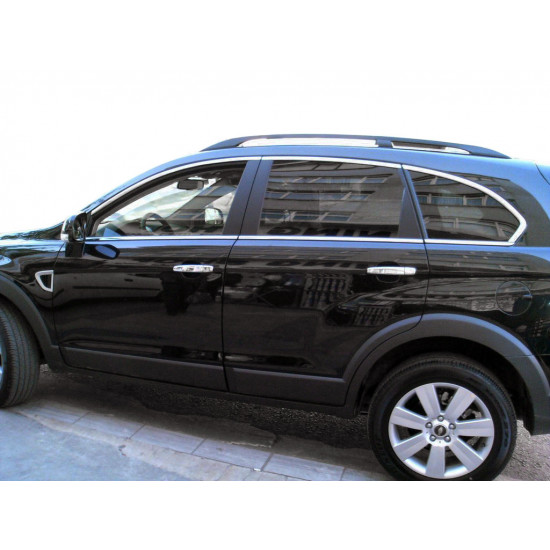 Верхня окантовка вікон (6 шт, нерж) для Chevrolet Captiva 2006-2019рр