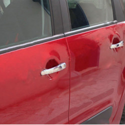 Накладки на ручки (4 шт., нерж.) OmsaLine - Італійська нержавійка для Citroen C-3 Picasso 2010-2017рр