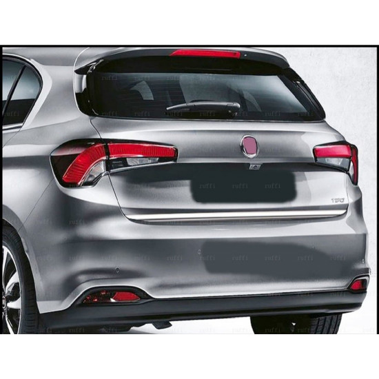 Кромка багажника (нерж) HB, Carmos - Турецька сталь для Fiat Tipo 2016-2024 рр