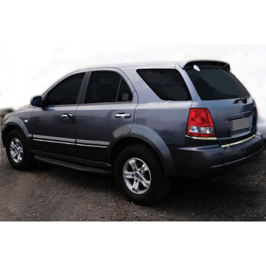 Кромка багажника (нерж.) Carmos - Турецька сталь для Kia Sorento 2002-2009 рр