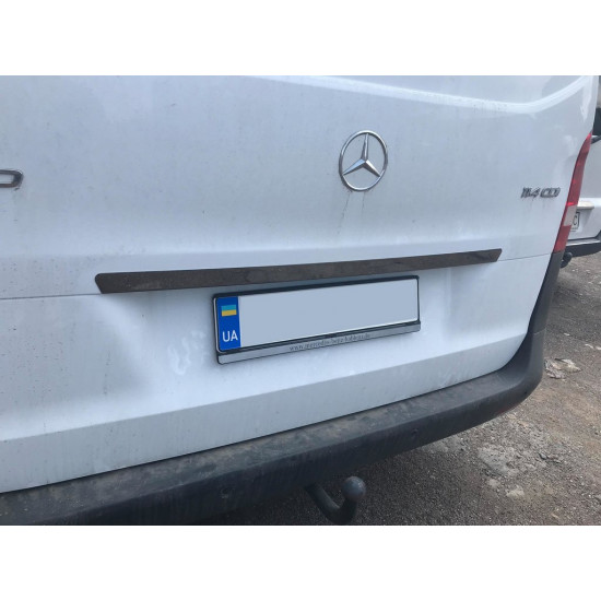 Планка над номером BlackChrome (нерж) для Mercedes Vito / V-class W447 2014-2024 рр