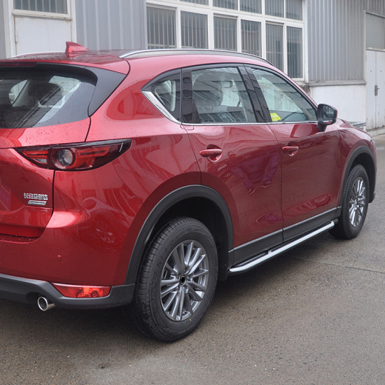 Бокові пороги оригінал V1 (2 шт) для Mazda CX-5 2017-2024 рр