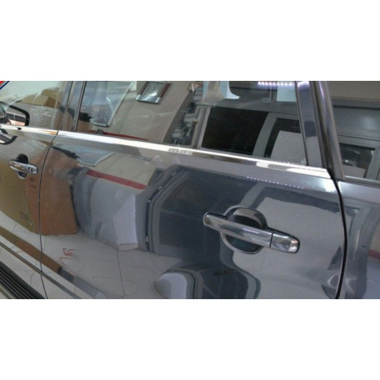 Окантовка вікон (4 шт, нерж) для Suzuki Grand Vitara 2005-2017 рр Окантовка вікон (4 шт, нерж) для Suzuki Grand Vitara 2005-2017 рр