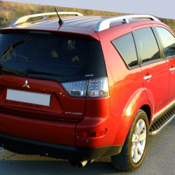 Бокові пороги BlackLine (2 шт, алюміній) для Peugeot 4007