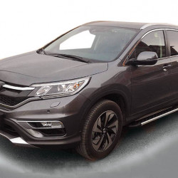 Бокові пороги Duru (2 шт., алюміній) для Honda CRV 2017-2022 рр